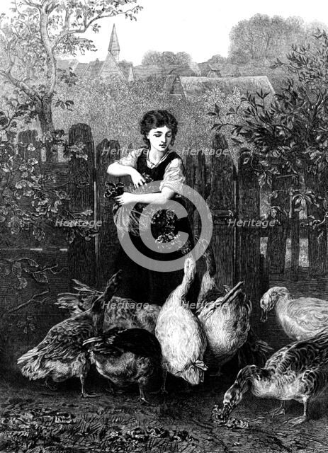 "One at a Time," by E. Knaus, 1873. Creator: William Biscombe Gardner.
