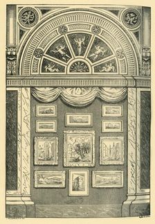 One Bay of the Water-Colour Galleries 1860s, (1881). Creator: A Reid
