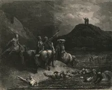 One cried from far: "Say to what pain ye come condemn'd" c1890. Creator: Gustave Doré