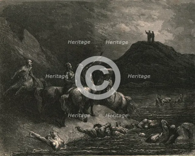 'One cried from far: "Say to what pain ye come condemn'd"', c1890. Creator: Gustave Doré.