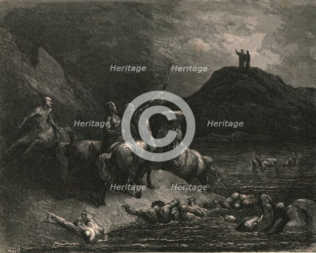 'One cried from far: "Say to what pain ye come condemn'd"', c1890. Creator: Gustave Doré.