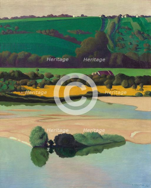 One evening on the Loire, 1923. Creator: Vallotton, Felix Edouard (1865-1925).