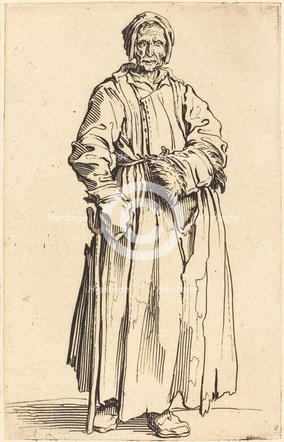 One-Eyed Woman, c. 1622. Creator: Jacques Callot.