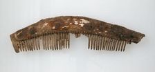 One Edged Comb, Frankish, 7th century. Creator: Unknown