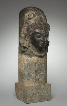 One-Faced Linga (Ekamukhalinga), 600s-700s. Creator: Unknown