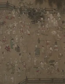 One Hundred Children at Play, 1100s-1200s. Creator: Su Hanchen (Chinese, active c. 1101-1125), tradition of ; Wang Juzhen (Chinese), tradition of