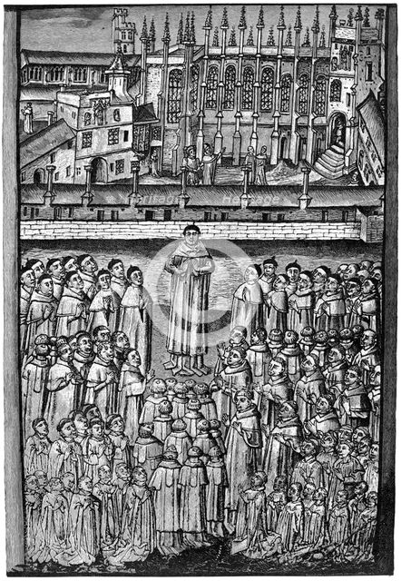 One hundred clerks, New College, Oxford, c1453, (1892). Artist: Unknown