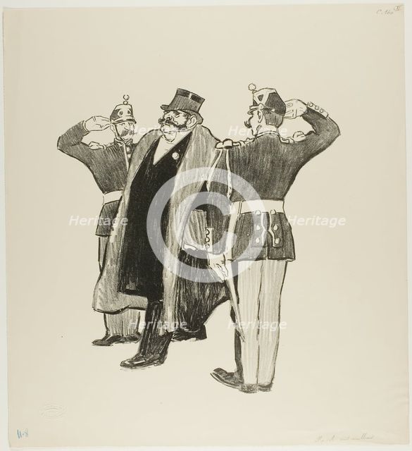 One Hundred Million, February 1894. Creator: Theophile Alexandre Steinlen.