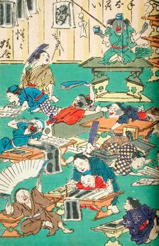 One Hundred Pictures by Kyosai (image 3 of 6), between 1863 and 1866. Creator: Kawanabe Kyosai