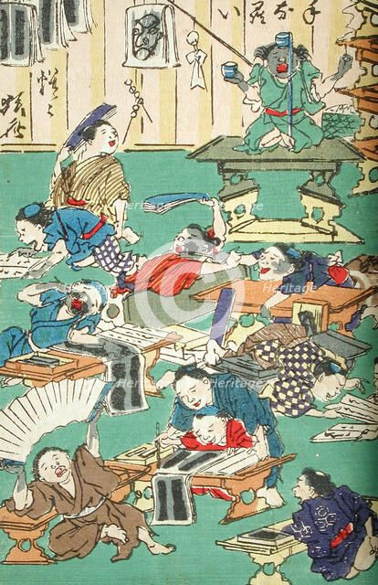 One Hundred Pictures by Kyosai (image 3 of 6), between 1863 and 1866. Creator: Kawanabe Kyosai.