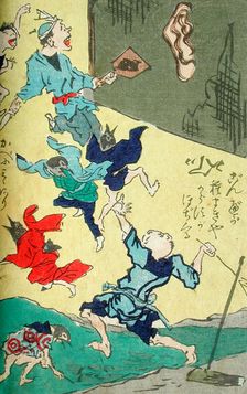 One Hundred Pictures by Kyosai (image 6 of 6), between 1863 and 1866. Creator: Kawanabe Kyosai