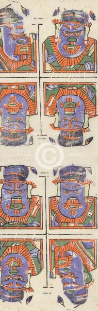One hundred thirty-five woodblock prints including New Year's pictures (nianh..., 19th-20th century. Creator: Unknown.