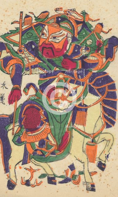 One hundred thirty-five woodblock prints including New Year's pictures (nianh..., 19th-20th century. Creator: Unknown.