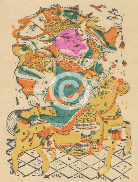 One hundred thirty-five woodblock prints including New Year's pictures (nianh..., 19th-20th century. Creator: Unknown.