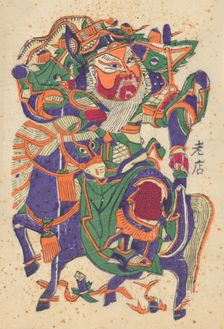 One hundred thirty-five woodblock prints including New Year's pictures (nianh..., 19th-20th century. Creator: Unknown