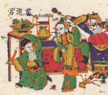 One hundred thirty-five woodblock prints including New Year's pictures (nianh..., 19th-20th century. Creator: Unknown