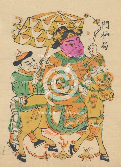 One hundred thirty-five woodblock prints including New Year's pictures (nianh..., 19th-20th century. Creator: Unknown.