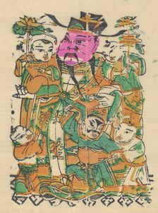One hundred thirty-five woodblock prints including New Year's pictures (nianh..., 19th-20th century. Creator: Unknown