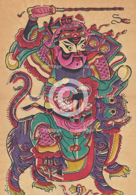 One hundred thirty-five woodblock prints including New Year's pictures (nianh..., 19th-20th century. Creator: Unknown.