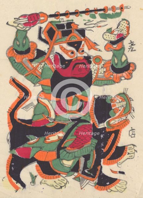 One hundred thirty-five woodblock prints including New Year's pictures (nianh..., 19th-20th century. Creator: Unknown.