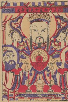 One hundred thirty-five woodblock prints including New Year's pictures (nianh..., 19th-20th century. Creator: Unknown