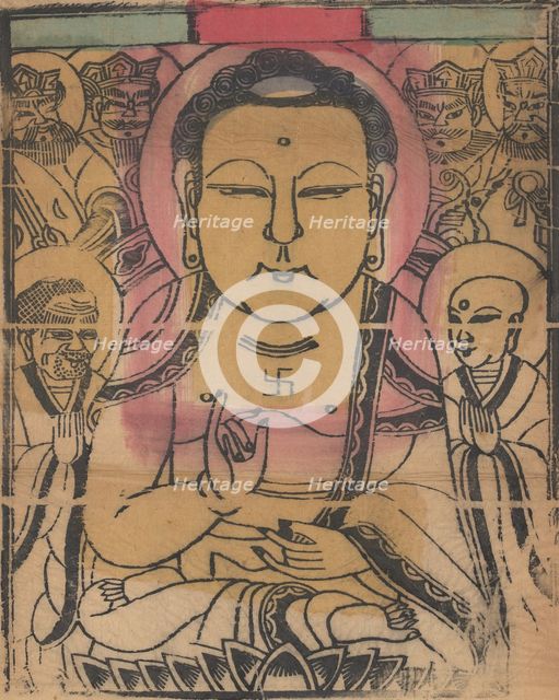 One hundred thirty-five woodblock prints including New Year's pictures (nianh..., 19th-20th century. Creator: Unknown.