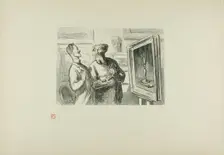 One Realist Will Always Find Another Realist who Admires His Work, 1869, printed 1920. Creator: Etienne Carjat