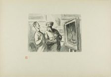 One Realist Will Always Find Another Realist who Admires His Work, 1869, printed 1920. Creator: Etienne Carjat