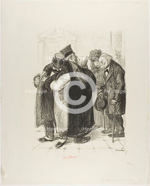 One Robs on the Side of the Law, December 1898. Creator: Theophile Alexandre Steinlen.