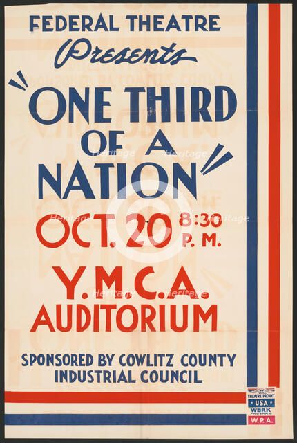 One Third of a Nation, [193-]. Creator: Unknown.