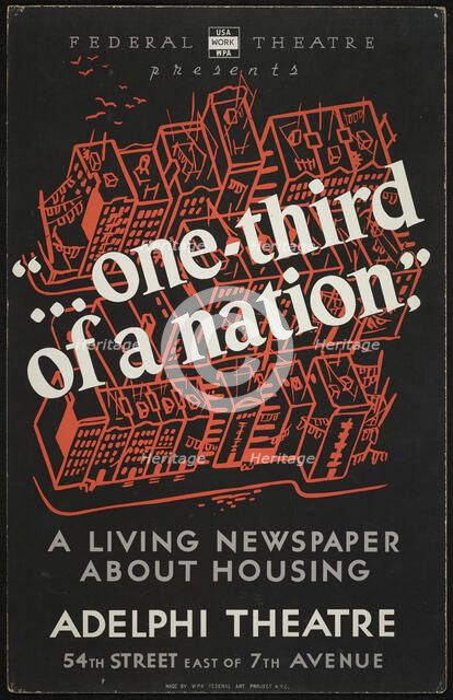 One Third of a Nation, New York, 1938. Creator: Unknown.