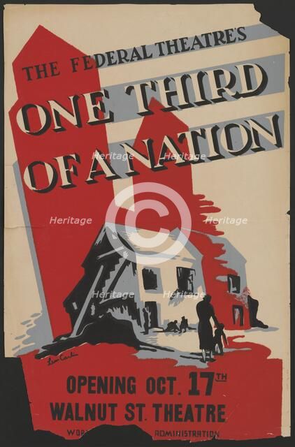 One Third of a Nation, Philadelphia, 1938. Creator: Leon Carlin.