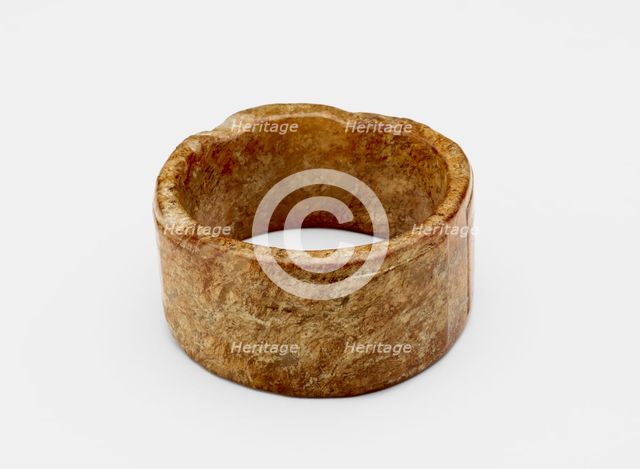 One-tier tube (cong ?) with masks, Late Neolithic period, ca. 3300-ca. 2250 BCE. Creator: Unknown.