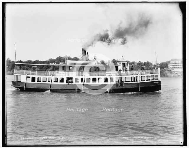 Ongiara, Niagara Navigation Co., between 1890 and 1901. Creator: Unknown.
