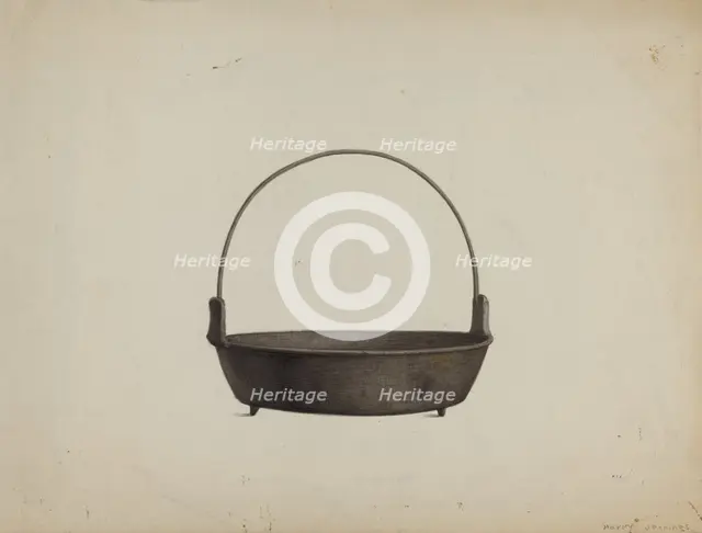 Onion Kettle, c. 1937. Creator: Harry Jennings.