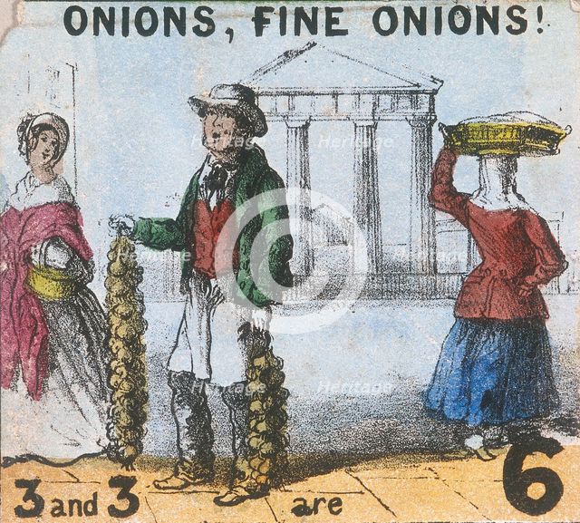 'Onions, Fine Onions!', Cries of London, c1840. Artist: TH Jones