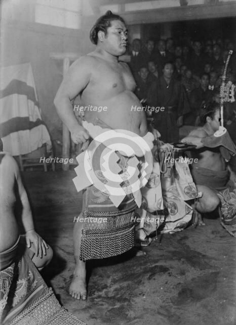 Onishiki who won 10-day wrestling tournament, Japan, between c1915 and c1920. Creator: Bain News Service.