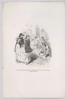 Only everywhere are water faucets, watering cans of any shape, shovels and pots of any siz..., 1843. Creator: Jean Ignace Isidore Gerard
