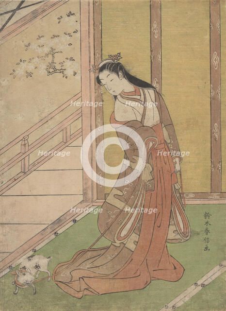 Onna San no Miya (the Third Princess), 1768-70., 1768-70. Creator: Suzuki Harunobu.