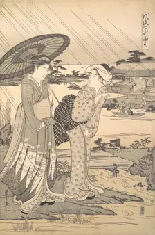 Ono no Komachi Praying for Rain, ca. 1791. Creator: Hosoda Eishi