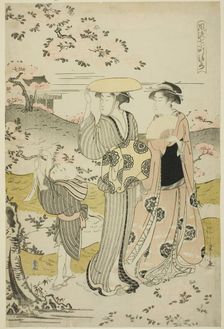 Ono no Komachi Visiting Kiyomizu Temple, about 1788. Creator: Hosoda Eishi