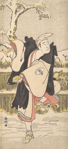 Onoe Matsusuke as a Kannen-Butsu or Mendicant Buddhist Monk, ca. 1790?. Creator: Katsukawa Shunko