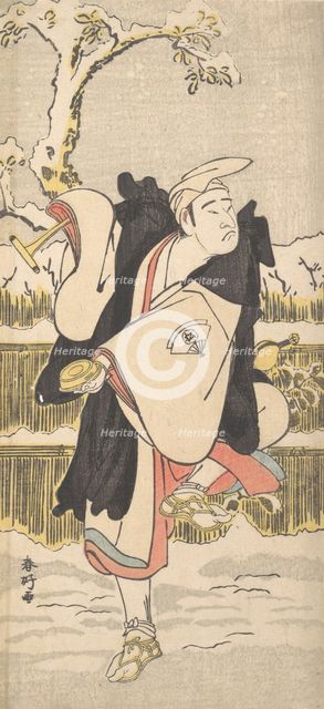 Onoe Matsusuke as a Kannen-Butsu or Mendicant Buddhist Monk, ca. 1790?. Creator: Katsukawa Shunko.
