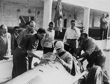 Onofre Marimon at the French Grand Prix, Reims, 1951
