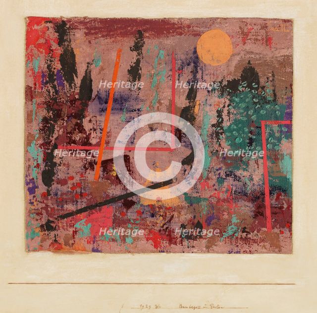 Onset of Garden Construction, 1929. Creator: Klee, Paul (1879-1940).