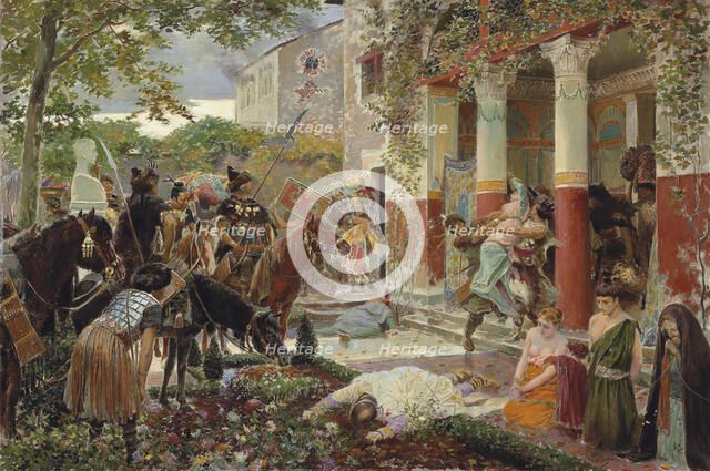 Onslaught of the Tartars. Creator: Rochegrosse, Georges Antoine (1859-1938).