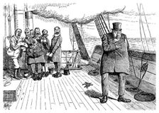 Oom-poleon Boer-naparte on Board the Highbury Castle' 1901