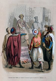 Oath of the Commanders of the Army to Die for the Cause of Mehmet Ali Egypt, 1805 (1847). Artist: Jean Adolphe Beauce