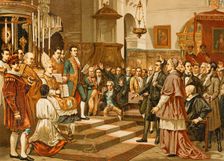 Oath of the deputies to the Extraordinary and General Cortes in 1810, (1892). Creator: Unknown