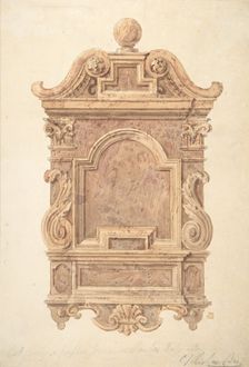 Oak Carving from Fireplace in the Jerusalem Chamber, Westminster, 1820-71. Creator: Charles James Richardson